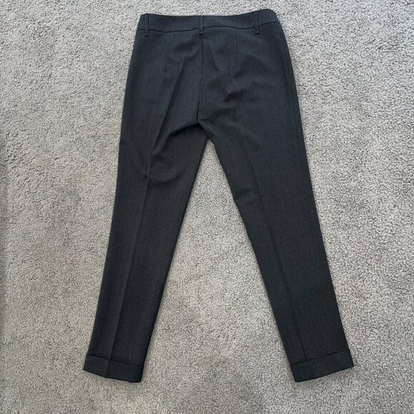 BEATRICE B Made in Italy Women's Wool Blend Trouser Slack Pants Charcoal EUC - 8 - Picture 5 of 13